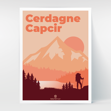 Charger l'image dans la galerie, Un poster inspirant sur la randonnée en Cerdagne Capcir. Avec des couleurs douces et une ambiance apaisante, ce poster est idéal pour décorer votre intérieur et vous rappeler vos plus belles balades au coeur du terroir catalan.