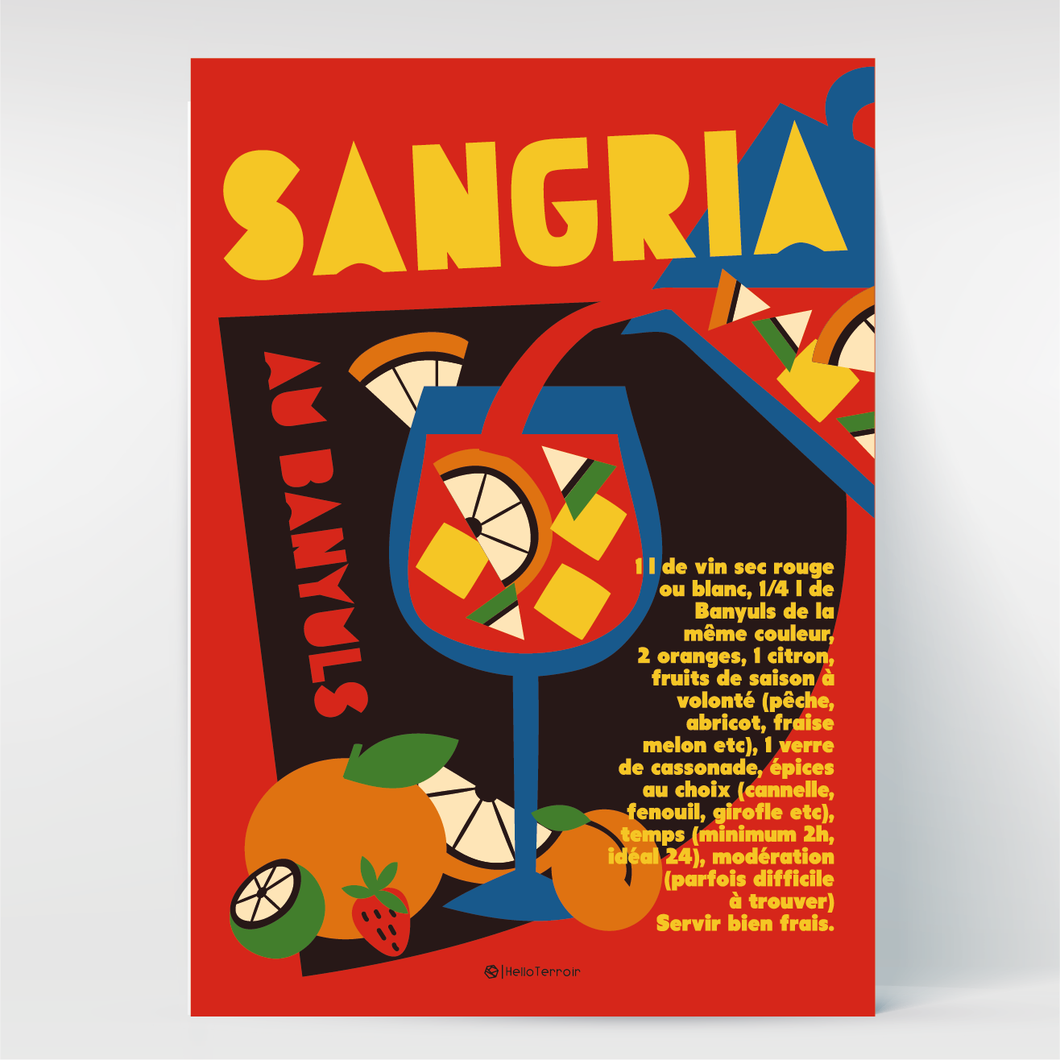 Poster Sangria au Banyuls